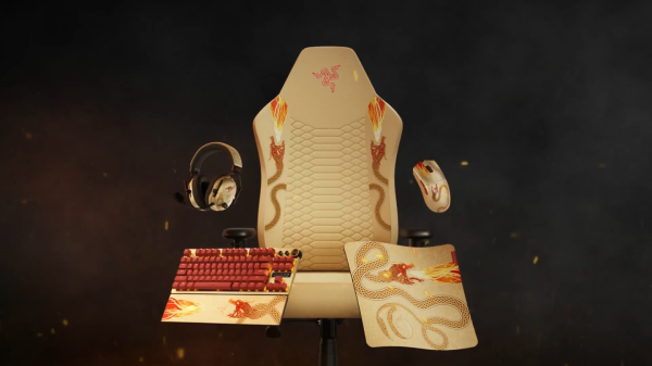 盈易点 雷蛇《CS2》联名第二弹：旋风黑鲨 V3 PRO 耳机与风神 V2 X 座椅